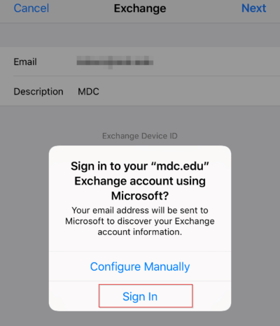 Setup MDC employee email