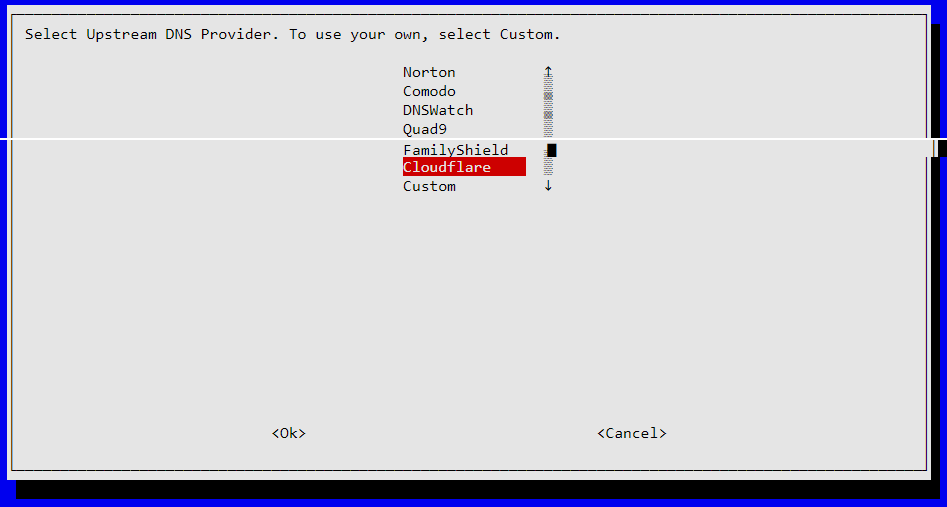 choose-cloudflare-for-upstream-dns